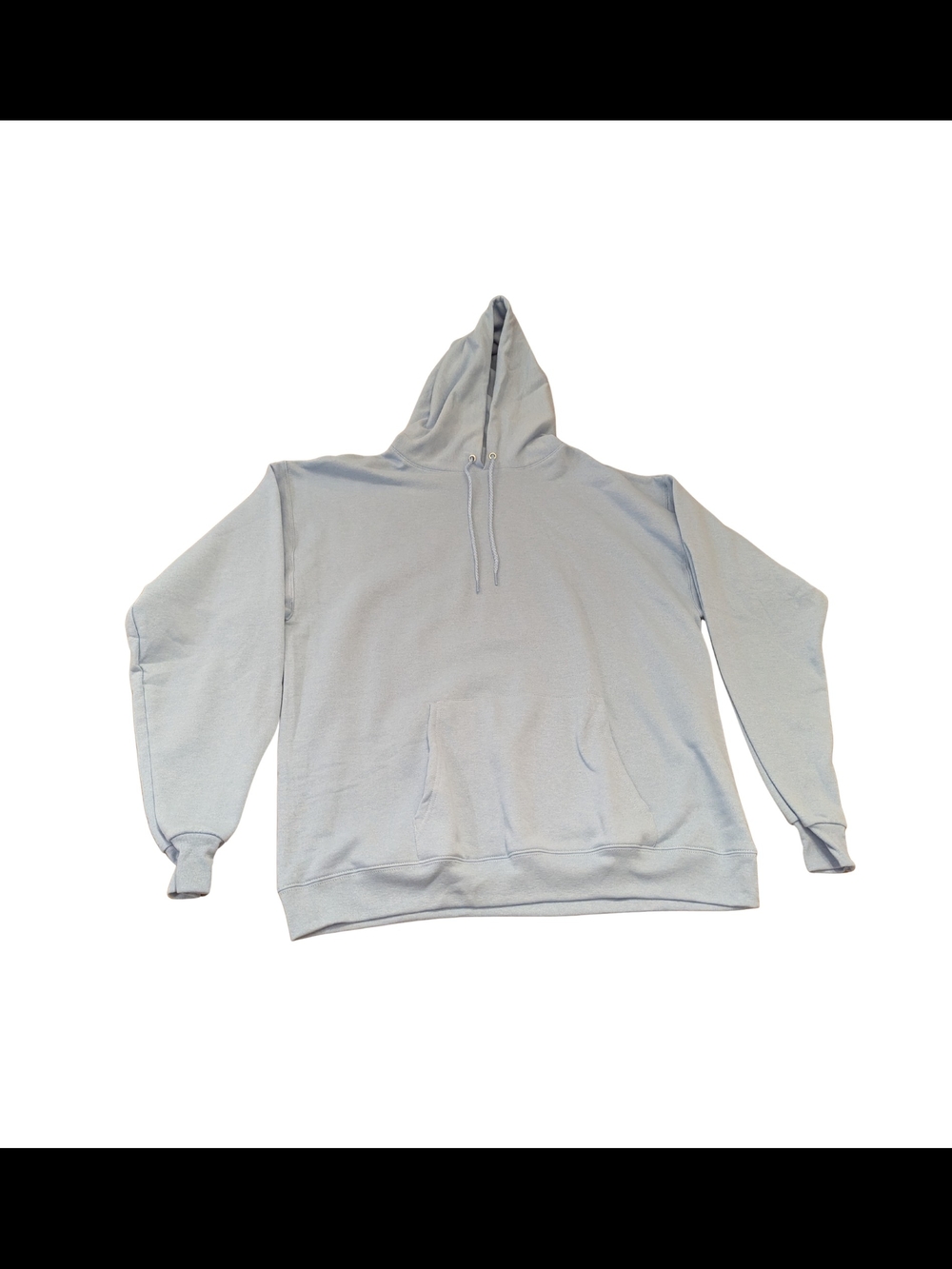 EUC Hanes Ecosmart Adult Large Blue Hooded Sweatshirt